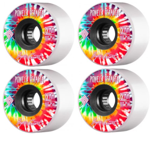 Powell Peralta Byron Essert Skateboard Wheels White 72MM 75A