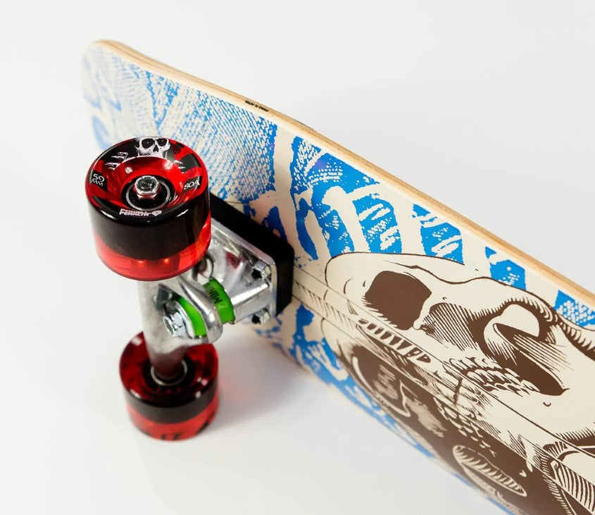 Powell Peralta Mini Skull & Sword Complete Cruiser Skateboard Blue 30"