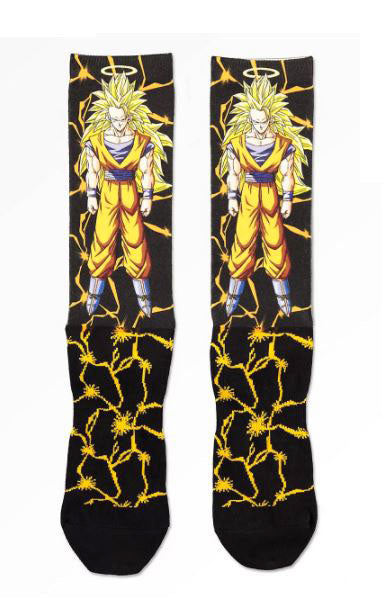 Primitive X Dragon Ball Z Goku Power Level Crew Socks