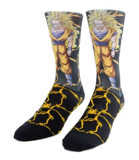 Primitive X Dragon Ball Z Goku Power Level Crew Socks