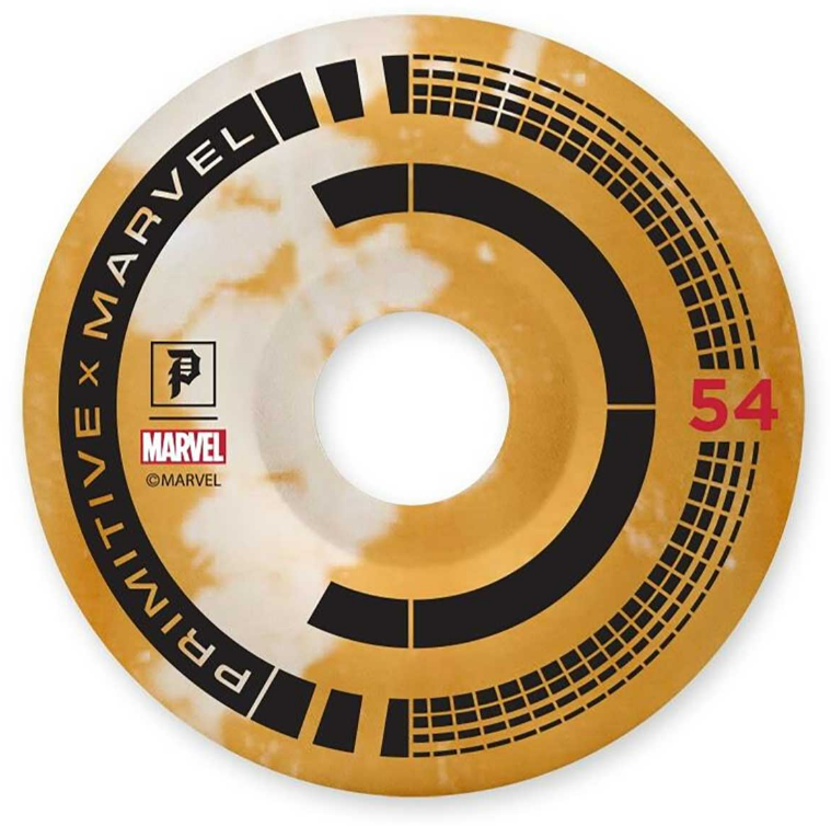 Primitive x Marvel Wolverine Skateboard Yellow Wheels 54MM