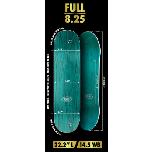 Real Nicole Hause Cathedral Skateboard Deck Full Shape 8.25"