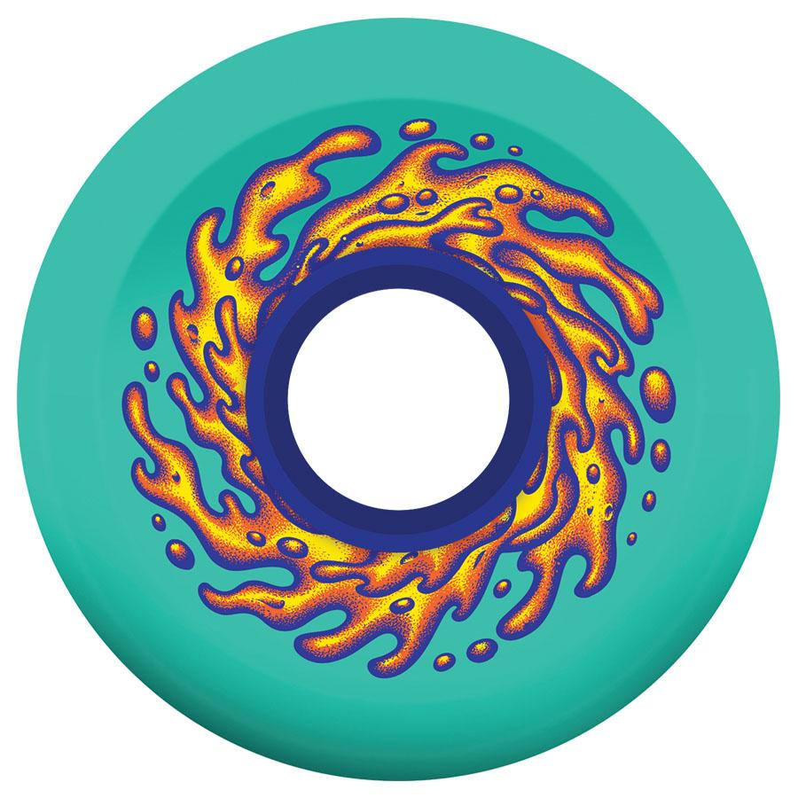 Santa Cruz OG Slime Balls Skateboard Wheels Teal 60MM 78A