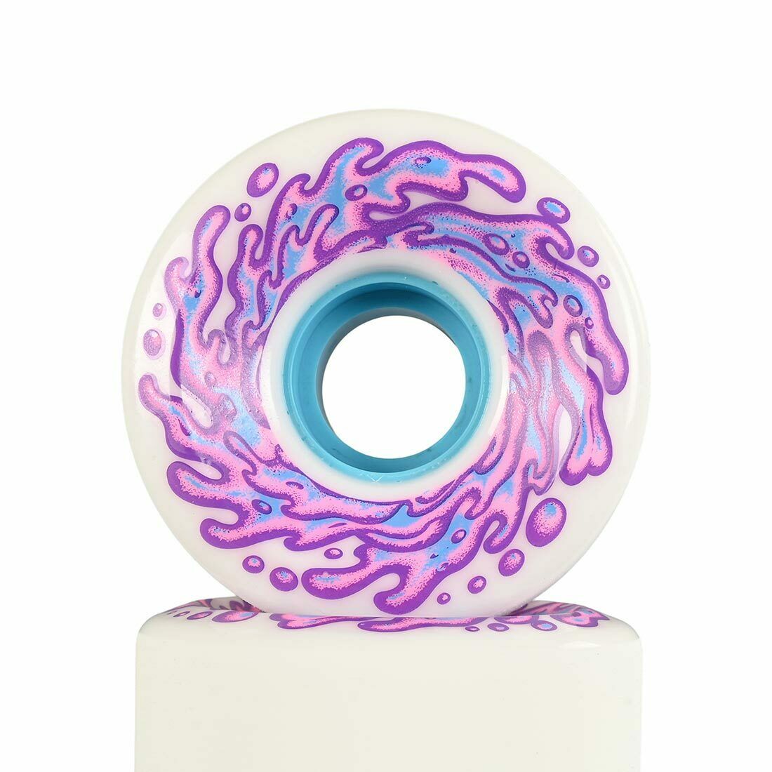 Santa Cruz OG Slime Balls Skateboard Wheels White, Purple 60MM 78A