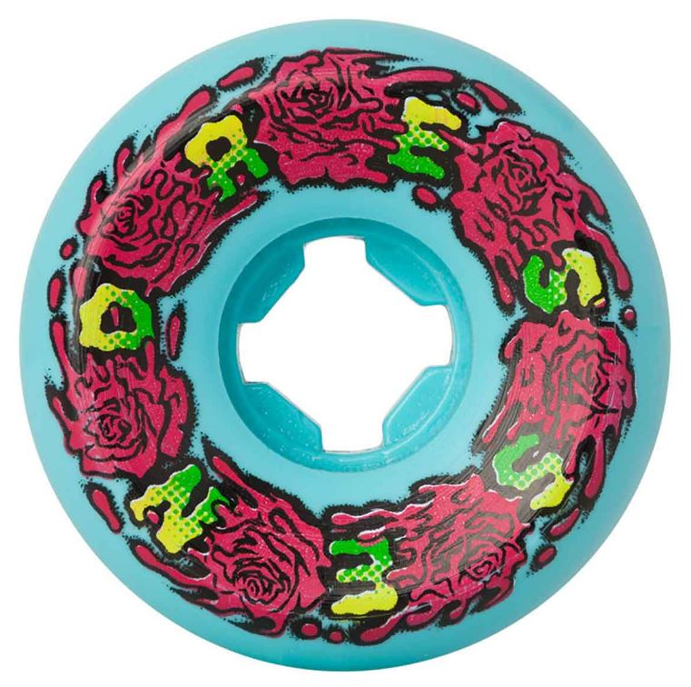 Santa Cruz Slime Balls Eric Dressen Pro Vomit Mini Skateboard Wheels Turquoise 56MM 97A