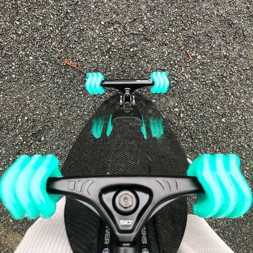 Shark Wheel DNA Turquoise Longboard Wheels 72MM 78A