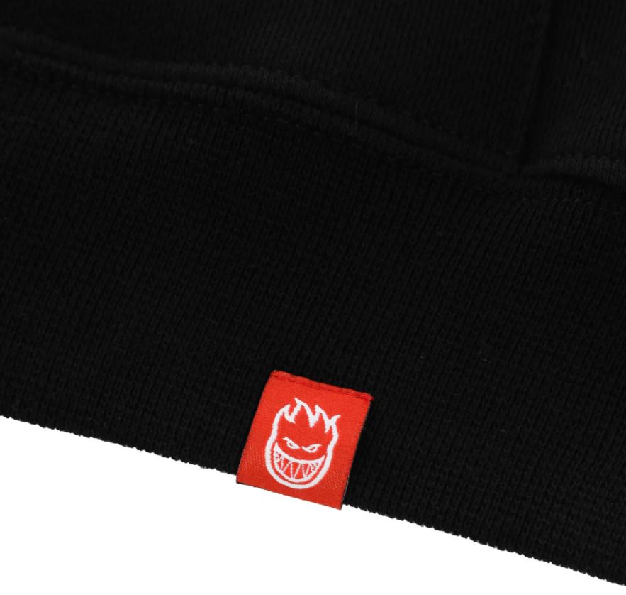 Spitfire Skewed Classic Black/White/Red Hooded Sweatshirt