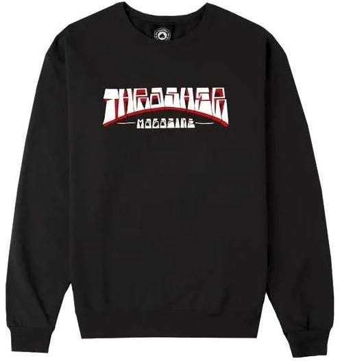 Thrasher Firme Logo Crewneck Sweatshirt - Black