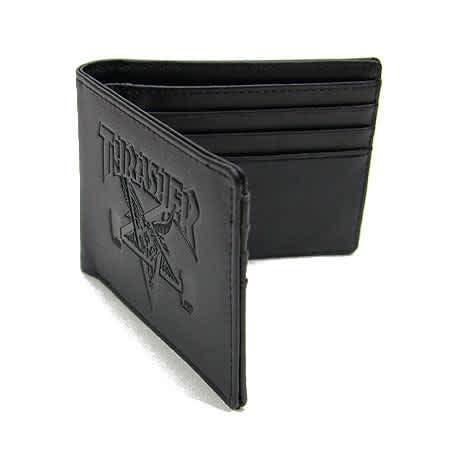 Thrasher Skategoat Black Leather Wallet