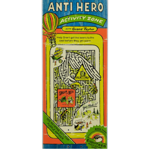 Antihero Grant Taylor Activity Zone Skateboard Deck 8.5"