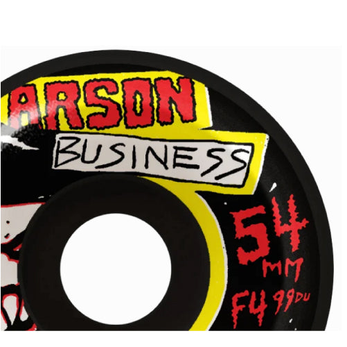 Spitfire F4 Arson Business Wheels Black 54MM 99D