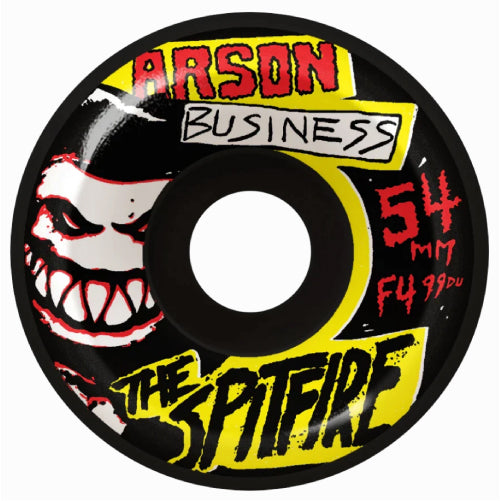 Spitfire F4 Arson Business Wheels Black 54MM 99D