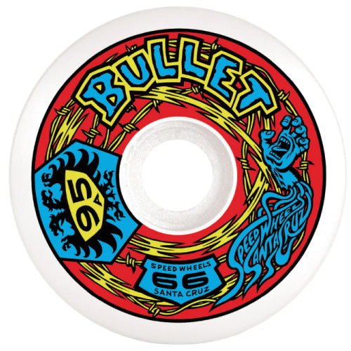 Santa Cruz X Bullet Speedwheels Reissue Skateboard Wheels 66MM 95A