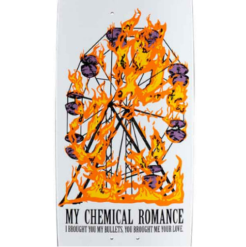 Welcome X My Chemical Romance Bullets Skateboard Deck 8.8"