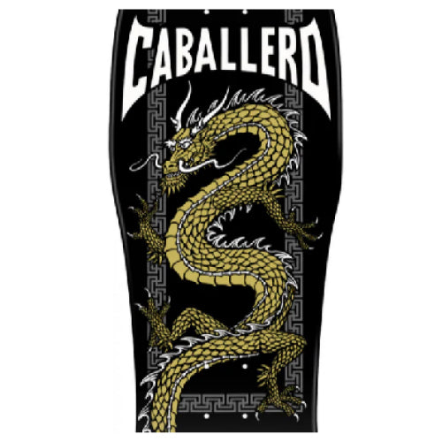 Powell Peralta Steve Caballero Chinese Dragon Black, Gold Reissue Skateboard Deck 10"
