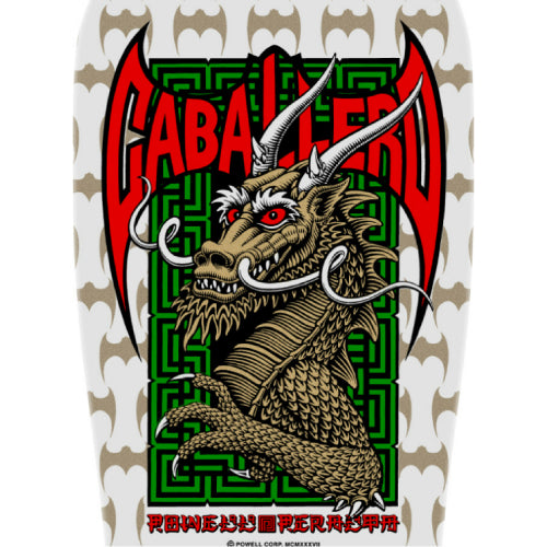 Powell Peralta Steve Caballero Street Dragon White/Gold Reissue Skateboard Deck 9.625"