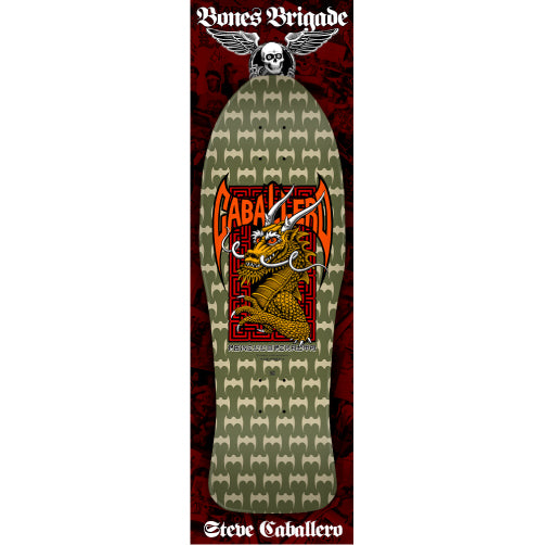 LIMITED Powell Peralta Bones Brigade Series 13 STEVE CABALLERO Dragon & Bats Green Deck