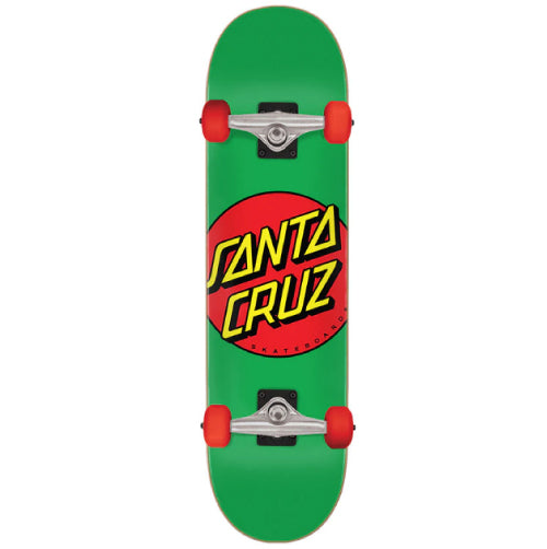 Santa Cruz Classic Dot Complete Skateboard Green 7.8"