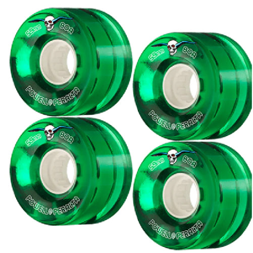Powell Peralta Clear Green Cruiser Skateboard Wheels 59MM 80A
