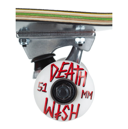 Deathwish Gang Logo Complete Skateboard Black, Red 8.25"