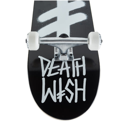 Deathwish Gang Logo Complete Skateboard Black/White 8.25"