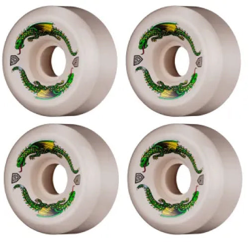 Powell Peralta Rat Bones II Dragon Formula Skateboard Wheels White 58MM 93A