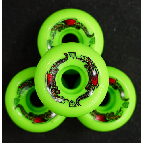 Powell Peralta Dragon Formula V6 Skateboard Wheels Green 56MM 93A