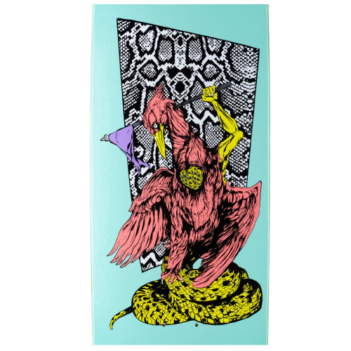 Welcome Twenty Eyes on Boline Teal Skateboard Deck 9.25"