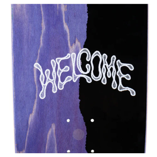 Welcome Twenty Eyes on Boline Teal Skateboard Deck 9.25"