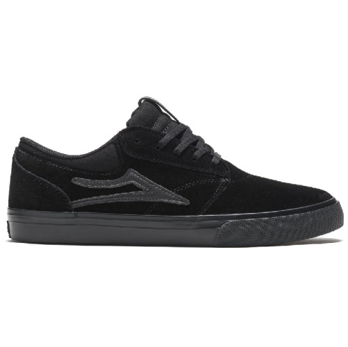 Lakai Griffin Black on Black Suede Skate Shoe