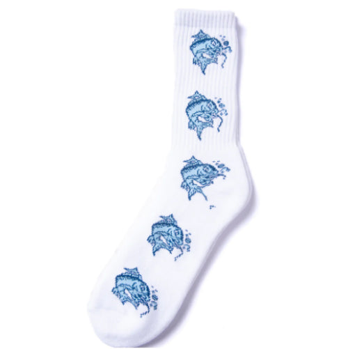 Lakai Catching the Flare Crew Socks White