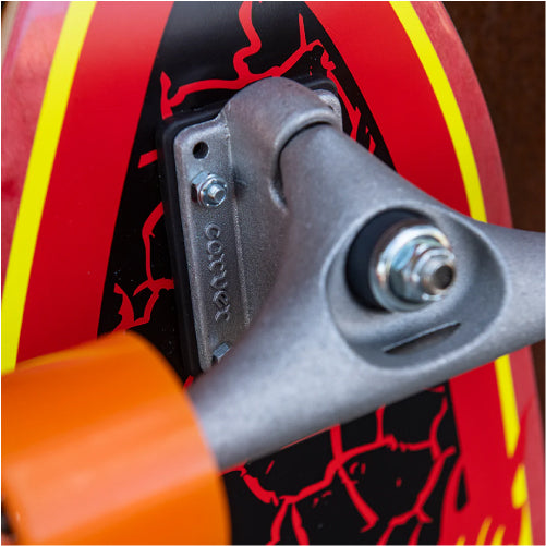 Santa Cruz X Carver Flame Dot Shark Surf Skate Cruiser Complete 31.52"