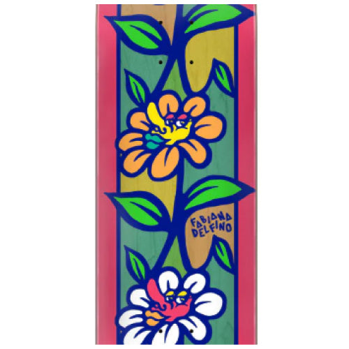 Santa Cruz Fabiana Delfino Flower Crew VX Skateboard Deck 8.25"