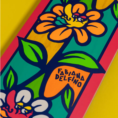 Santa Cruz Fabiana Delfino Flower Crew VX Skateboard Deck 8.25"