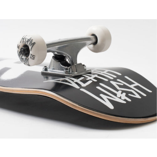 Deathwish Gang Logo Complete Skateboard Black, White 8.5"