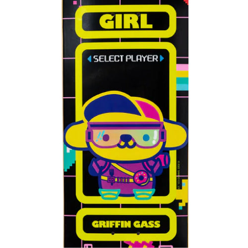 Girl X Sanrio Griffin Gass Kawaii Arcade Skateboard Deck 8.25"