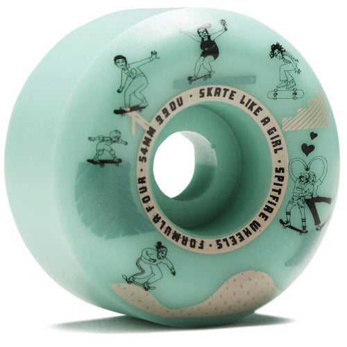 Spitfire F4 Conical Full Skate Like a Girl Wheels Mint 54MM 99D