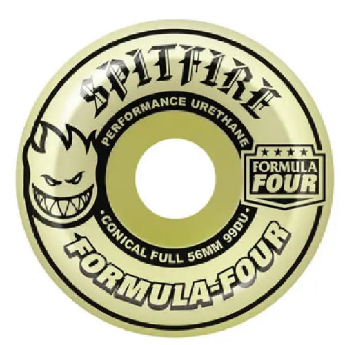 Spitfire Formula Glow Conical Full Skateboard Wheels Natural 58MM 99D