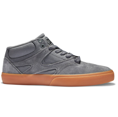 DC Kalis Vulc Mid Suede Grey/Gum Skate Shoe