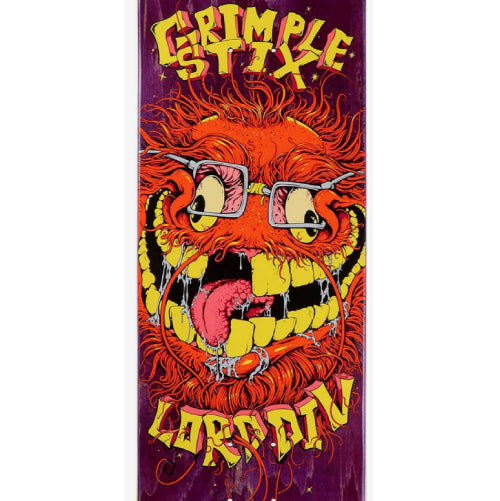 Antihero Grimple Stix Lord Div Guest Skateboard Deck Purple 8.62"