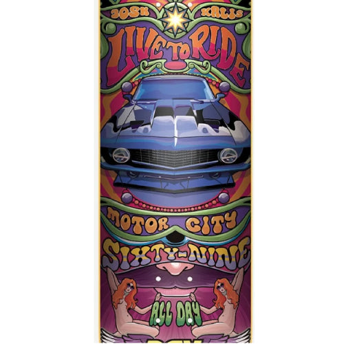 DGK Josh Kalis Ghetto Psych Skateboard Deck 8.1"