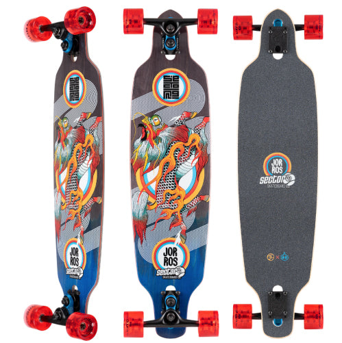 Sector 9 Fractal Kirin Sidewinder Complete Longboard 36"