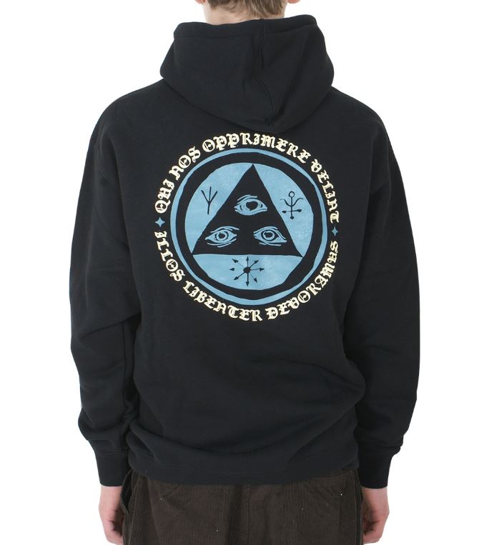 Welcome Skateboards Latin Talisman Pullover Hooded Sweatshirt - Black