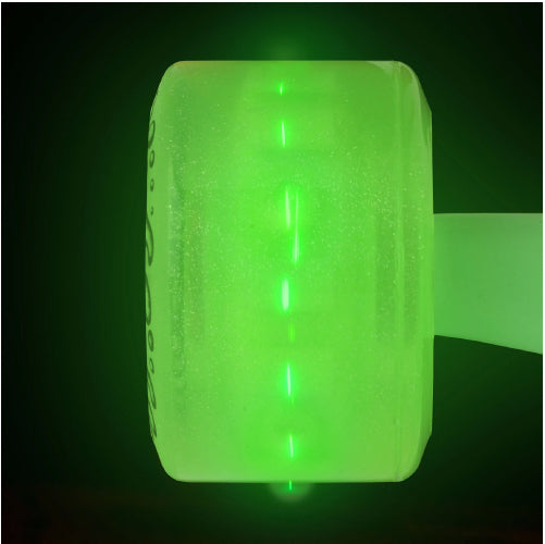 Santa Cruz *Light Ups* OG Slime Green Glitter Skateboard Wheels Green LED 60MM 78A