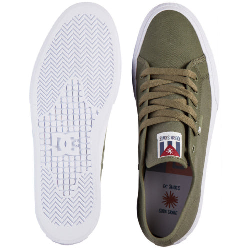 DC Manual Cuba Skate Canvas Army/Olive Shoe