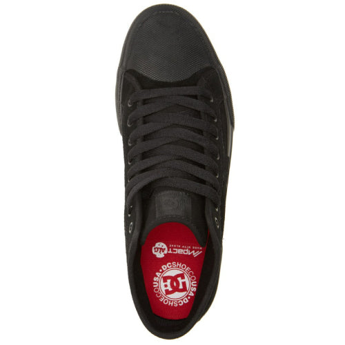 DC Manual HI RT Battleship on Black Suede Skate Shoe