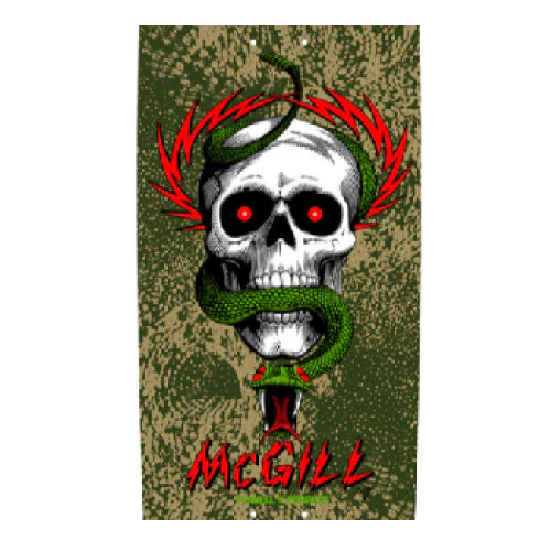 Powell Peralta Mike McGill Skull and Snake Flight Green Skateboard Deck 8.97"