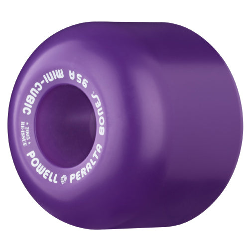 Powell Peralta Mini Cubic Skateboard Wheels Purple 64MM 95A
