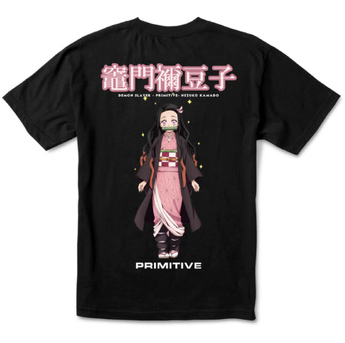 Primitive X Demon Slayer Nezuko Kamado Tee Black