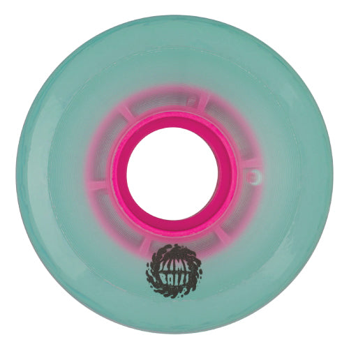 Santa Cruz OG Slime Balls Skateboard Wheels Transparent Green 60MM 78A